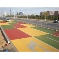 陶瓷颗粒防滑路面，商洛彩色陶瓷颗粒防滑路面 