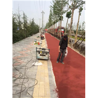 西安彩色陶瓷颗粒路面 