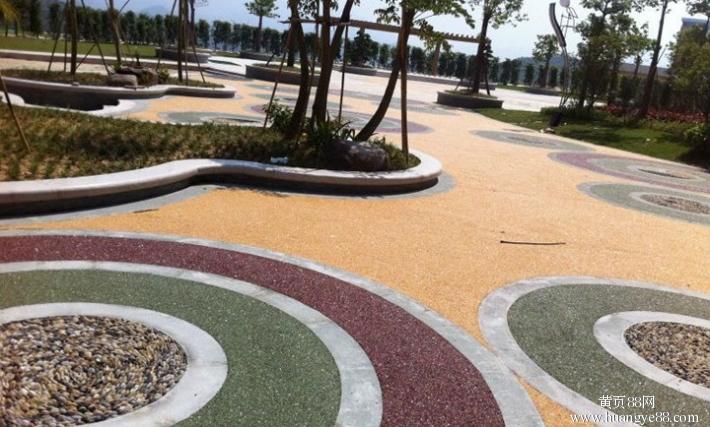陕西彩色透水地坪西安透水地坪， 