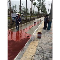彩色路面渭南工地 