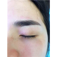深圳学韩式半**纹眉 
