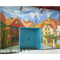 西安墙绘公司~西安彩绘公司 