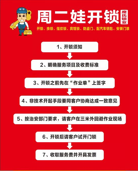 恩阳席氏锁业开锁流程