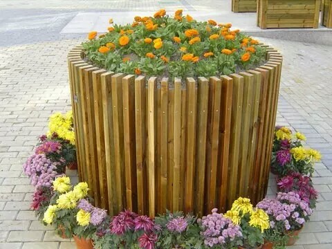 百色昌宏防腐木花箱 