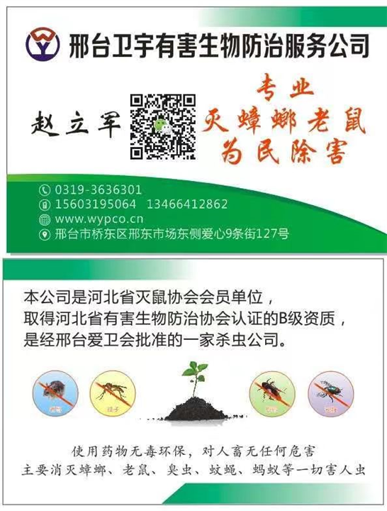 邢台广宗旅馆白蚁防治队伍电话是多少