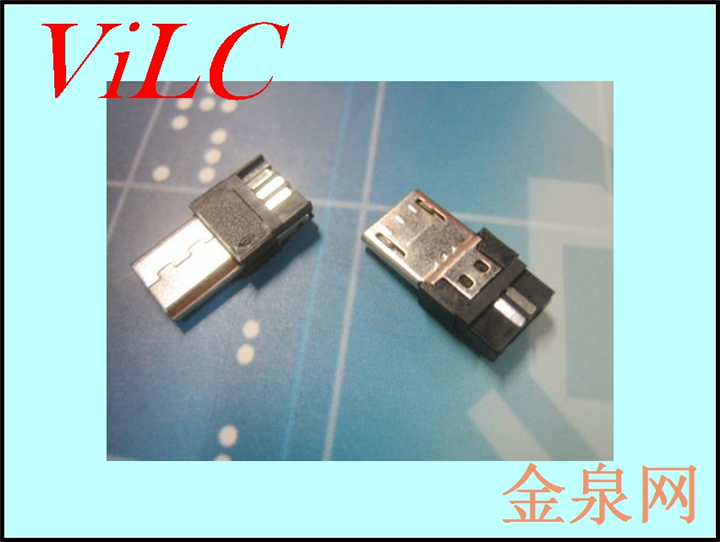 超溥MICRO 5P公头 胶芯加长=前五后五焊线 迈酷洛连接器 