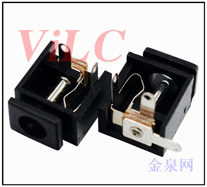 90度插板 大电流DC电源插座【DC-009】环保耐高温260度 