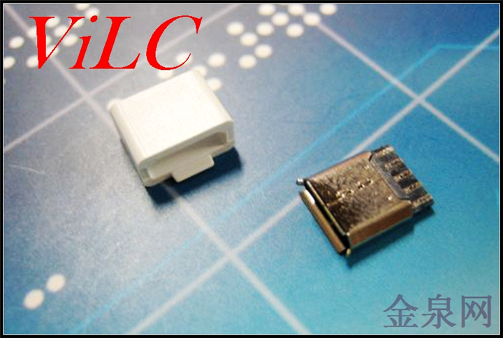 MICRO 5P卷边母座-单面焊线 不锈钢壳 带白色护套 