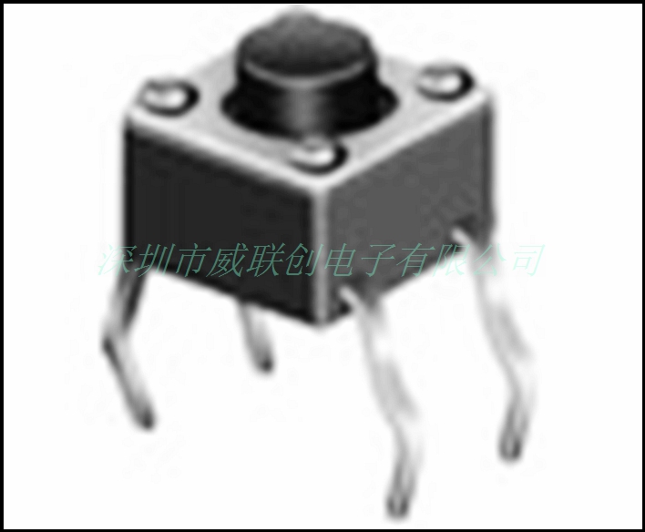 180度插件式TS轻触开关 TS-1109 加长4P插板 