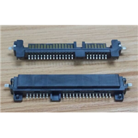 sata22P接口7P15PSATA沉板公头09mm带接地片有柱 