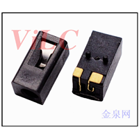 镀金2P长方体DC电源插座 DC-096 蓝牙耳机专用充电母座 