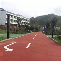 秦岭**美是商洛彩色陶瓷颗粒防滑路面 