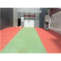 西安市公安检查站陶瓷颗粒防滑路面工程案例 