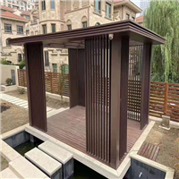 佛山仿木铝合金凉亭 