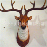 挂墙动物雕塑 