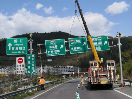 河北道路指示牌杆 