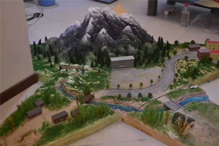 新疆立体地图场景沙盘 