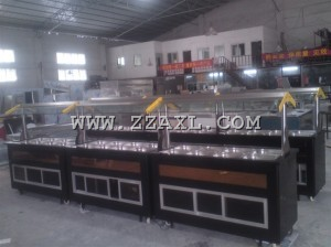 广州保鲜蒸汽加热保温和制冷自助餐设备 