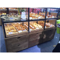 豪瑞德上掀门式面包展示边柜 