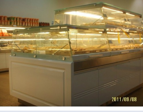 豪瑞德抽屉式面包展示中岛柜 
