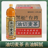 黑松油切麦茶1250ml 