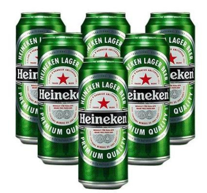 进口喜力500ml易拉罐啤酒 