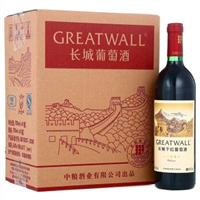 长城金装解百纳750ml干红 