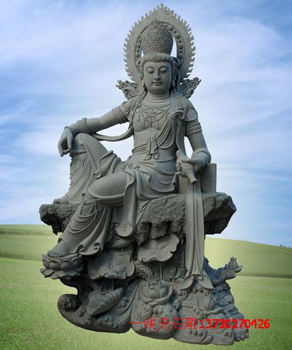 观音 河北石雕神仙 佛 观音坐兽 曲阳石雕神仙 佛 
