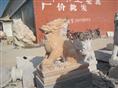 石雕 晚霞红麒麟 曲阳石雕麒麟 河北石雕麒麟 