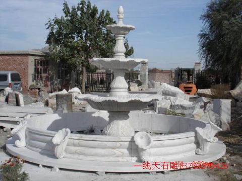 河北石雕喷泉 风水球 曲阳石雕喷泉 风水球 