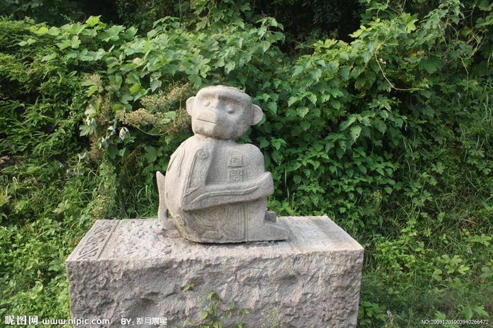 石雕猴K9 十二生肖石雕猴 景观雕塑 园林 广场 公园雕塑 景观石雕 
