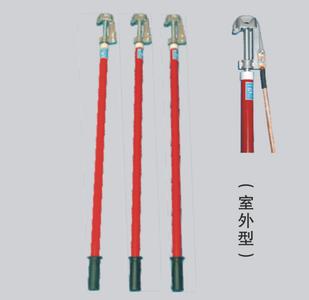 新疆安全施工工具螺旋型压紧式接地棒 