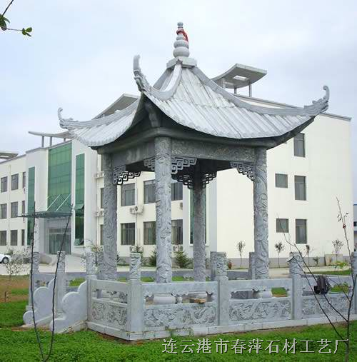 石材凉亭 