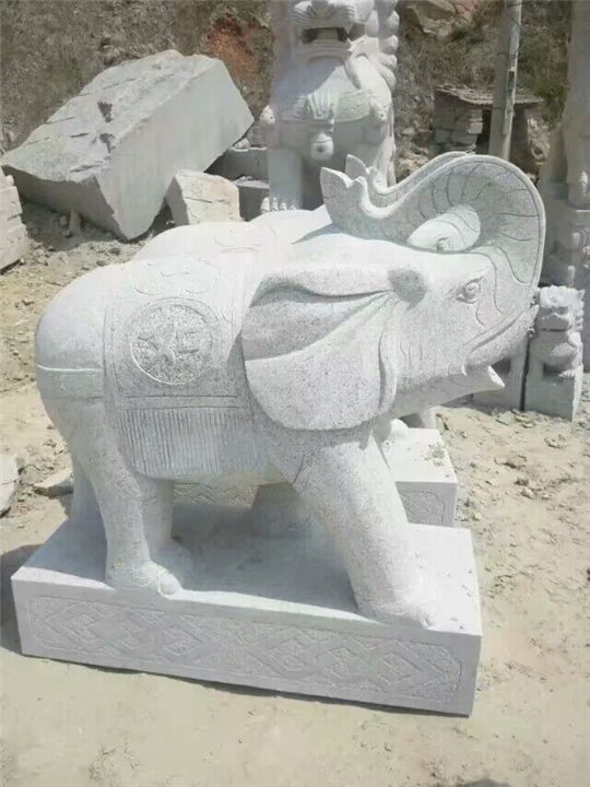 石材工艺品狗 