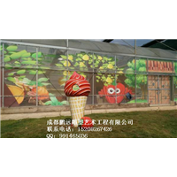 成都卡通泡沫雕塑、成都泡沫雕刻