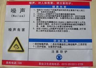 唐山 警示标志 安全标志牌 危险品标识牌 噪声 