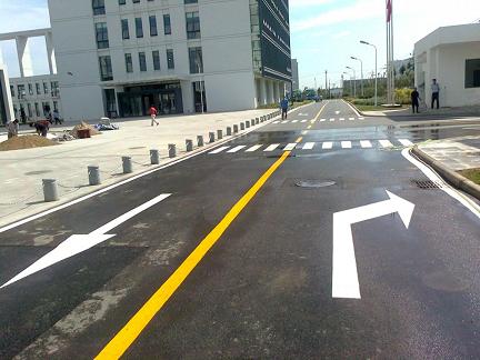 唐山 道路标线 道路划线 车位线 马路画线施工 
