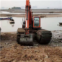 龙岩水上挖掘机出租 