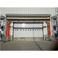 大型抗风电动卷帘门 