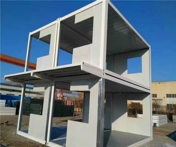 宁波慈溪T式双层双坡活动房搭建