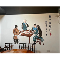 长沙餐厅墙绘设计