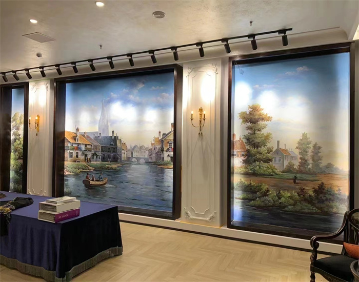 长沙背景墙壁画