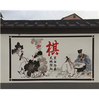 长沙墙绘是用什么材料画的