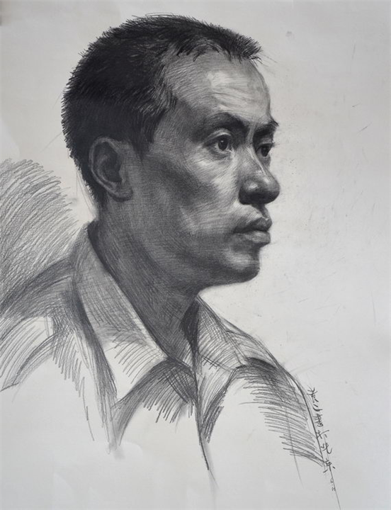 曲靖非凡画室老师素描作品 5 
