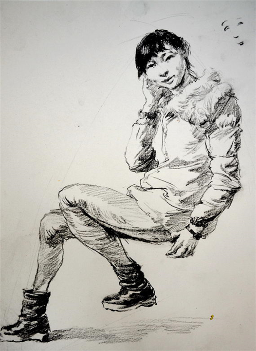 曲靖非凡画室老师速写作品 4 