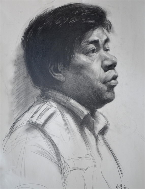 曲靖非凡画室老师素描作品 6 