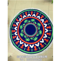 圆形沙滩巾价格=-圆形沙滩巾批发 