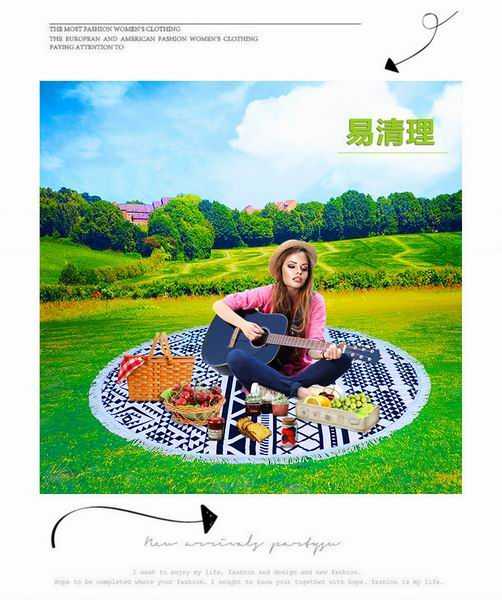 圆形沙滩巾