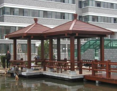 河南防腐木凉亭 