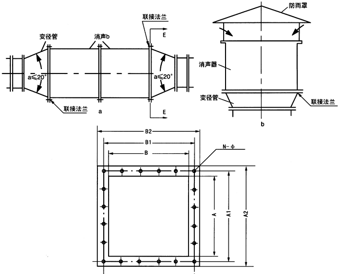 环冷风机进风口消声器 